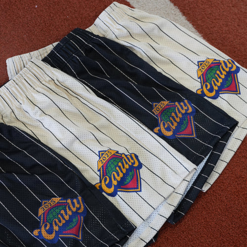 ORIGIN SHORTS — WHITE PINSTRIPE